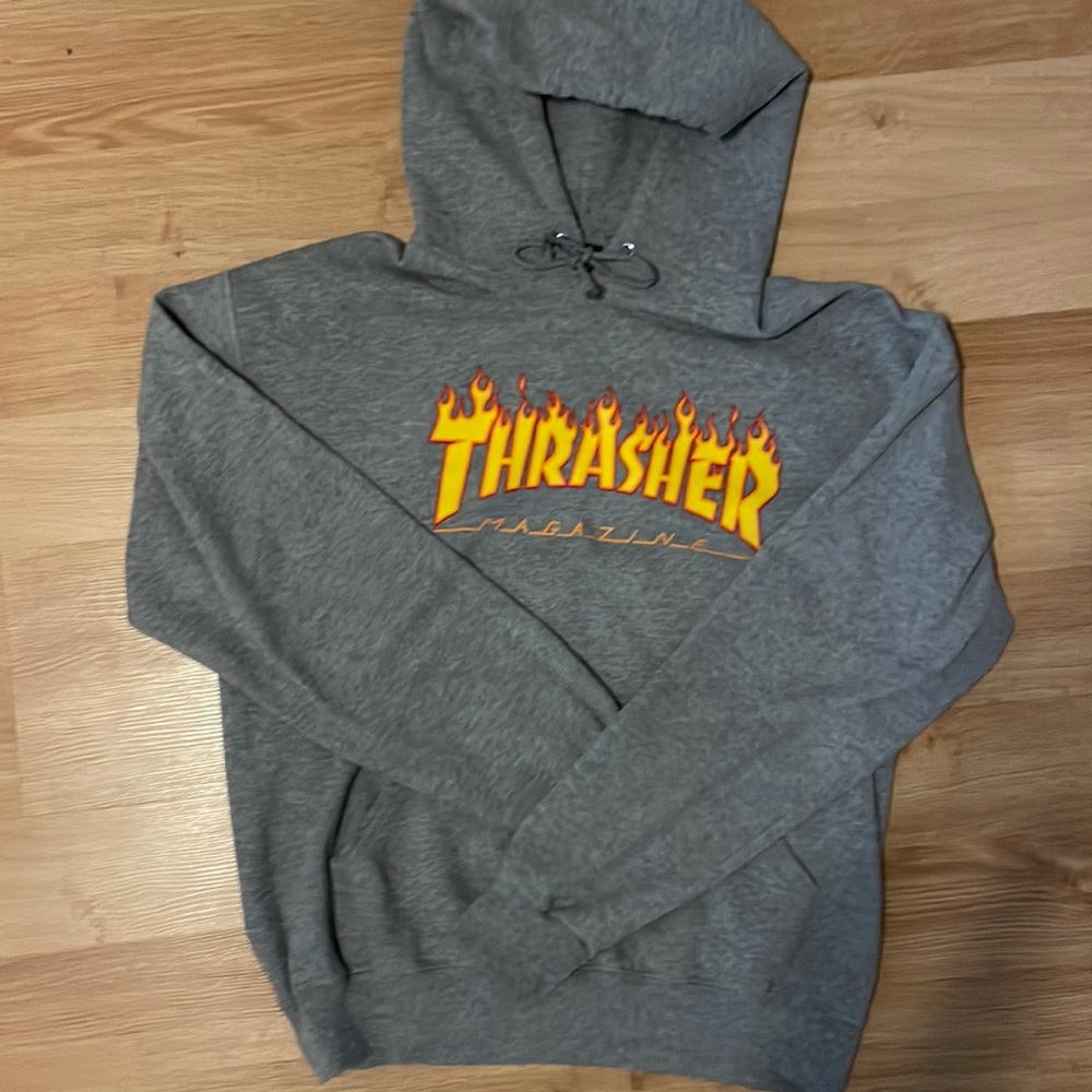 grey thrasher hoodie
